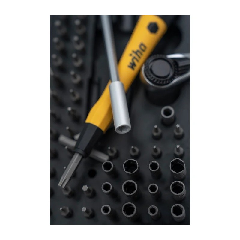 Juego Wiha de micropuntas ESD de 65 piezas