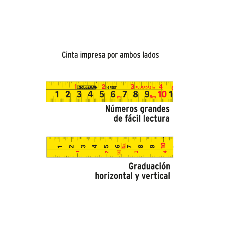 Flexómetro Gripper 3m cinta 13 mm
