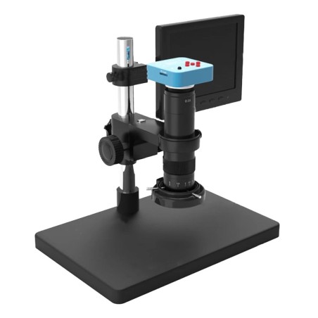 Microscopio Digital 45X HDMI con base pantalla y lámpara