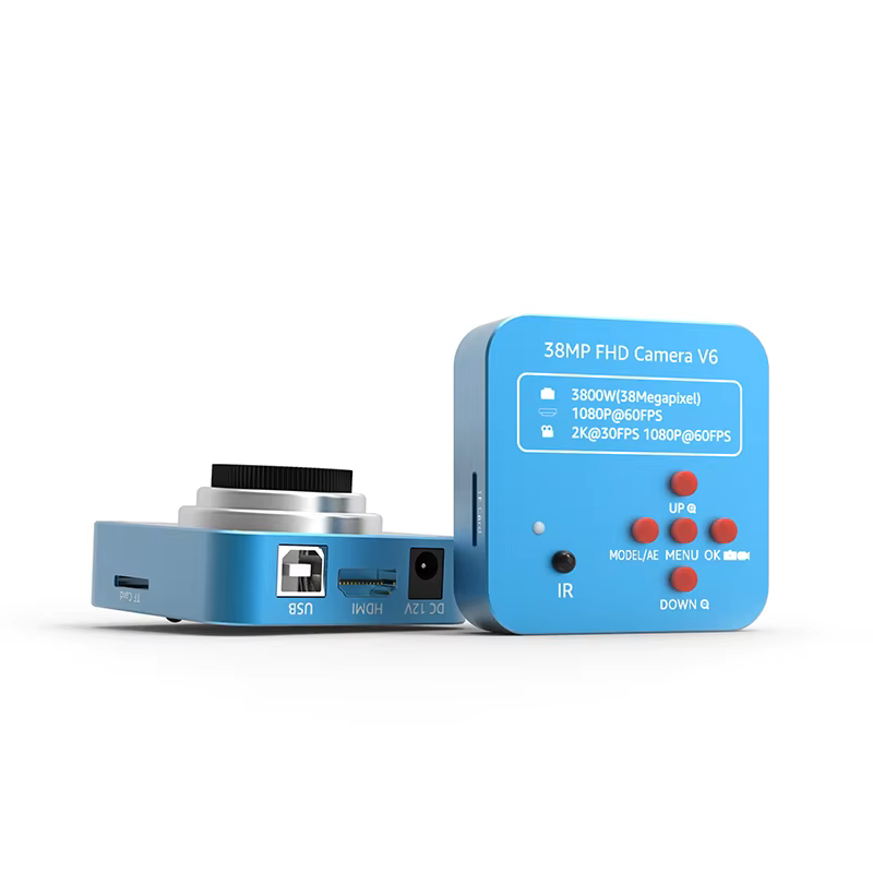 Microscopio Digital 45X HDMI con base pantalla y lámpara