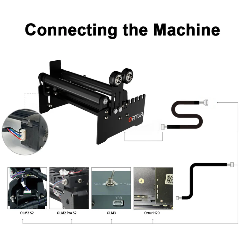 Maquina de grabado laser 10W con accesorio rotativo