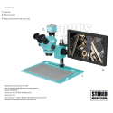 Microscopio Trinocular con pantalla y cámara 4K