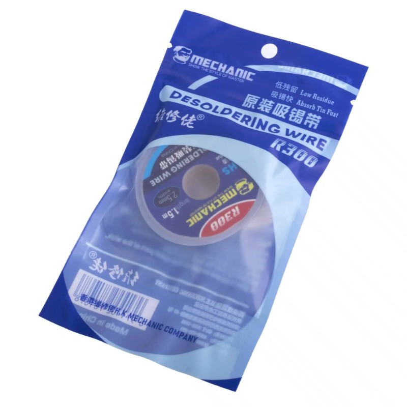Malla para desoldar (solder wick) Mechanic R300