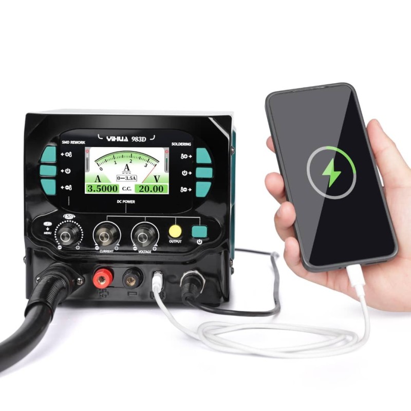 Estación Yihua 983D 3 en 1