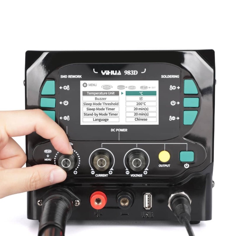 Estación Yihua 983D 3 en 1