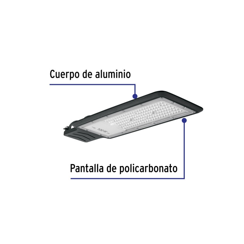 Luminario suburbano LED de 100W