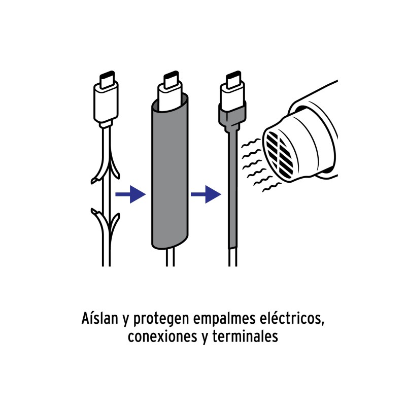 Bolsa con 25 piezas de tubo termocontráctil (termofit)