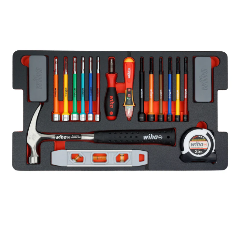 Kit Premium de 194 piezas en una caja de herramientas con ruedas Wiha 92100