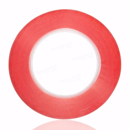 Cinta Doble Cara Roja 2mm