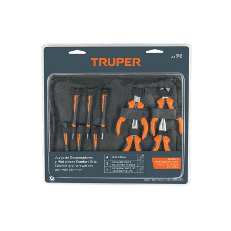 Juego de pinzas y desarmadores para electrónica