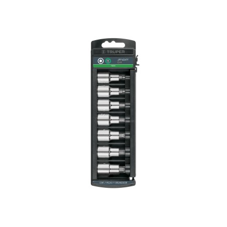 Juego de 7 dados cuadro 1/2" punta torx