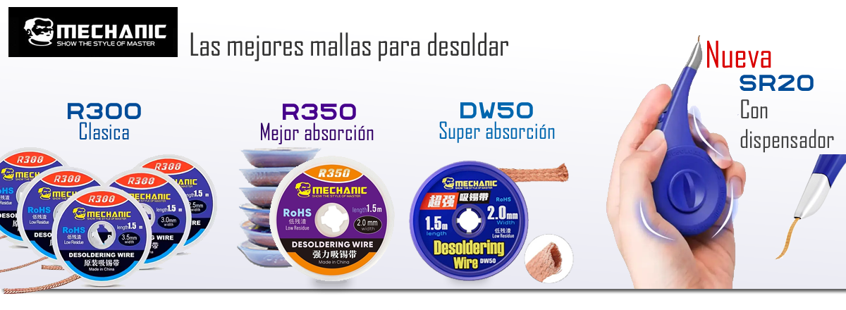 Malla para desoldar